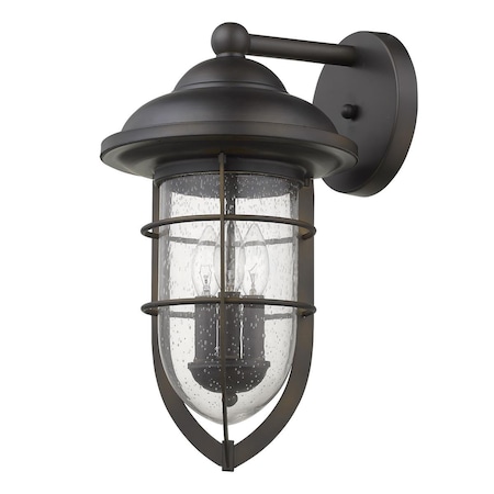 Estallar 17.5 x 10 x 11.5 in. Dylan 3-Light Oil-Rubbed Bronze Wall Light ES3090896